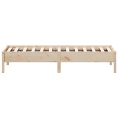 vidaXL Bed Frame without Mattress 75x190 cm Small Single Solid Wood Pine 5