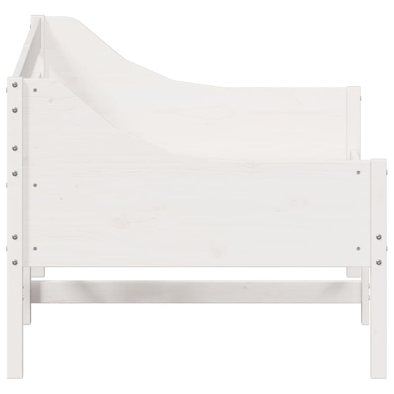 Day Bed White 75x190 cm Solid Wood Pine