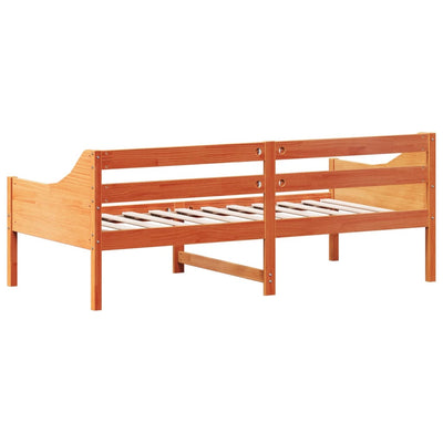 Day Bed Wax Brown 75x190 cm Solid Wood Pine