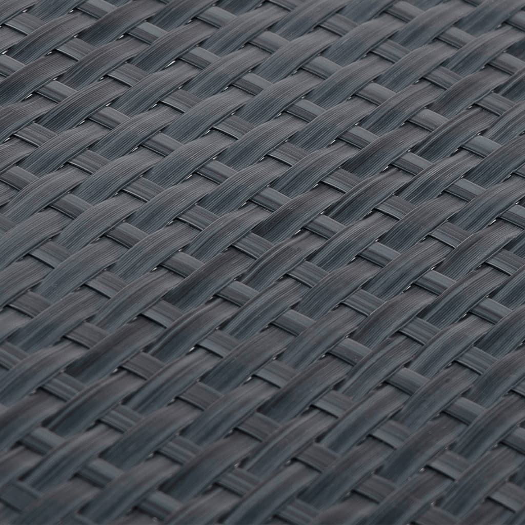vidaXL Balcony Screen Anthracite 300x80 cm Poly Rattan 6