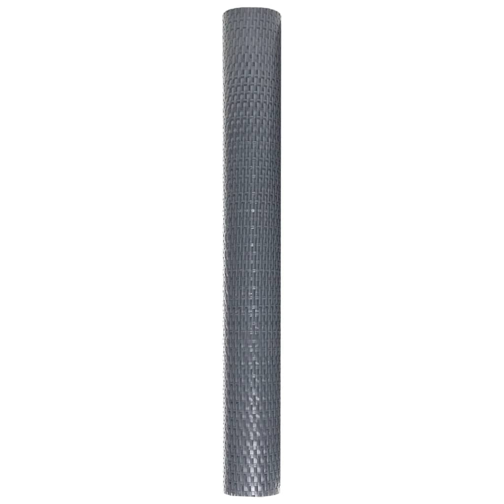 vidaXL Balcony Screen Anthracite 400x80 cm Poly Rattan 4