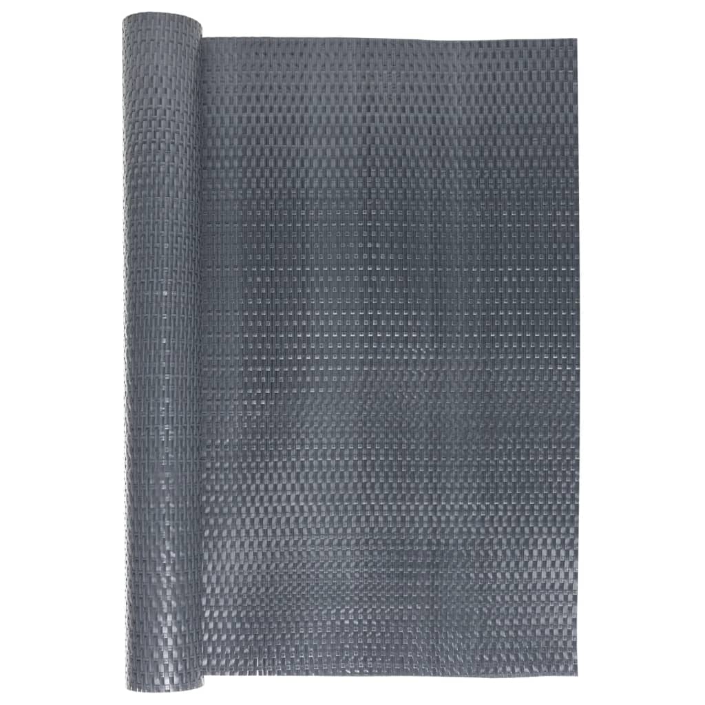 vidaXL Balcony Screen Anthracite 500x90 cm Poly Rattan 3