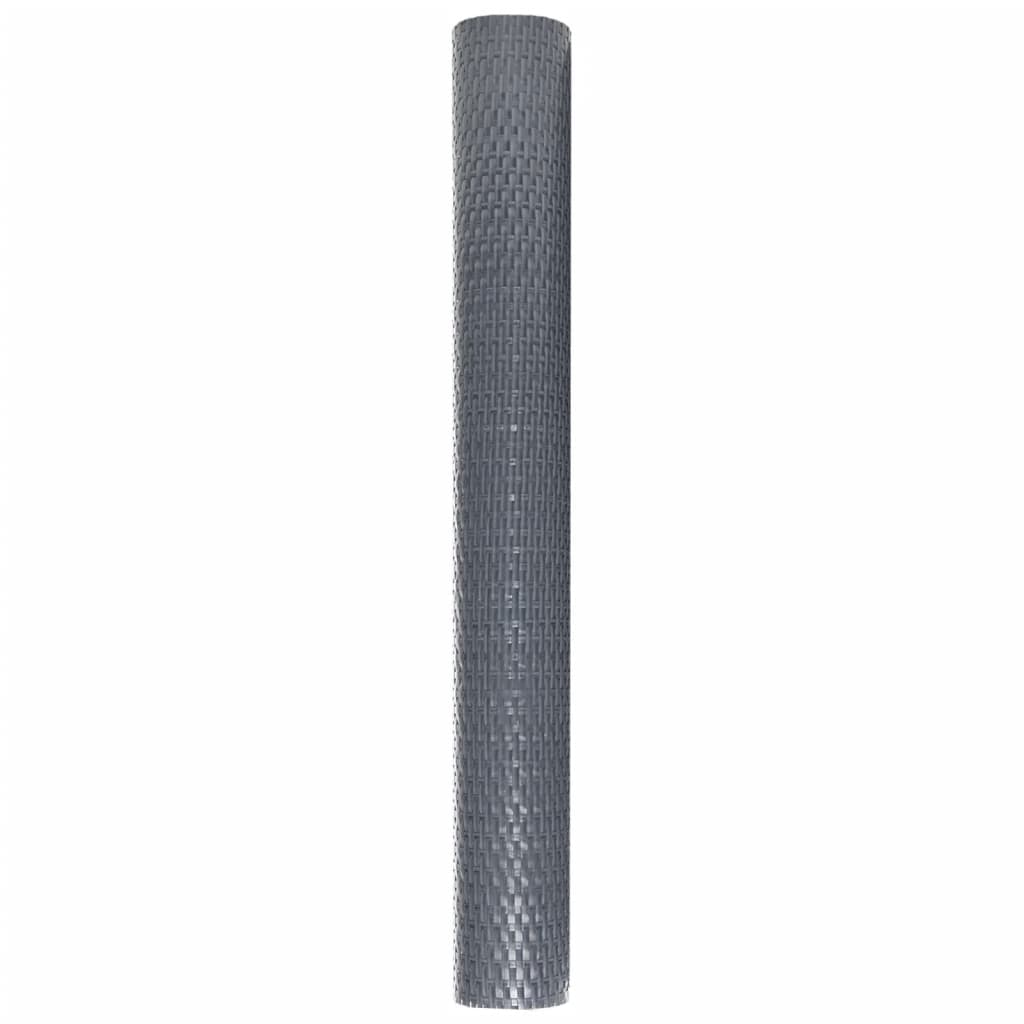 vidaXL Balcony Screen Anthracite 600x90 cm Poly Rattan 4