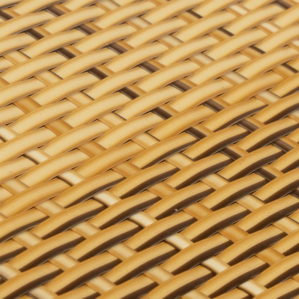 vidaXL Balcony Screen Light Brown 400x80 cm Poly Rattan 6