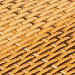 vidaXL Balcony Screen Light Brown 400x80 cm Poly Rattan 6