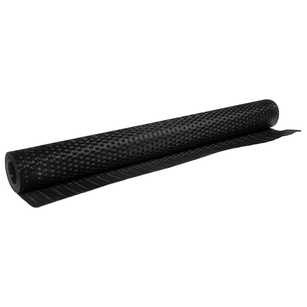 vidaXL Balcony Screen Black 300x90 cm Poly Rattan 5