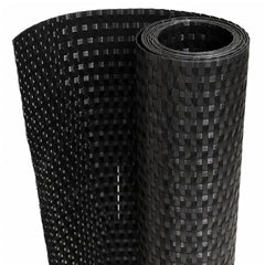 vidaXL Balcony Screen Black 400x90 cm Poly Rattan 2