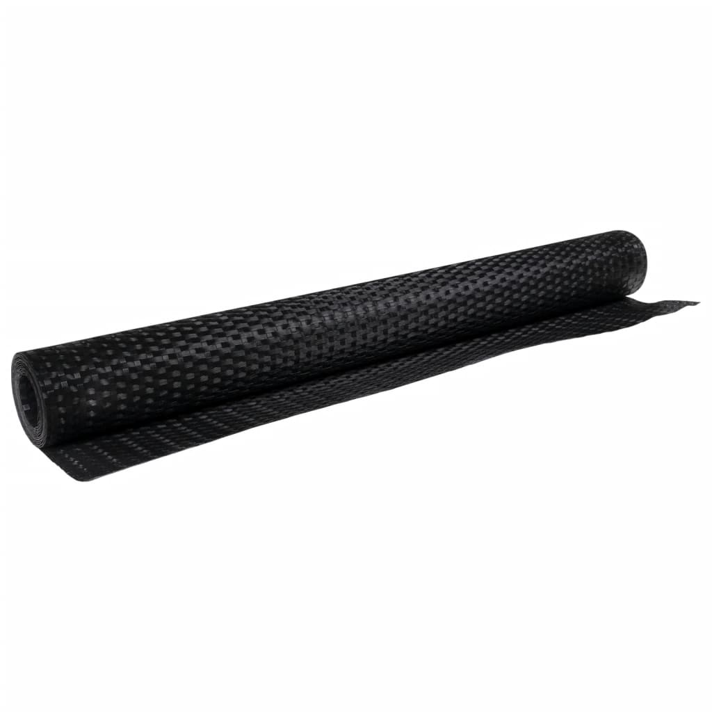 vidaXL Balcony Screen Black 400x90 cm Poly Rattan 4