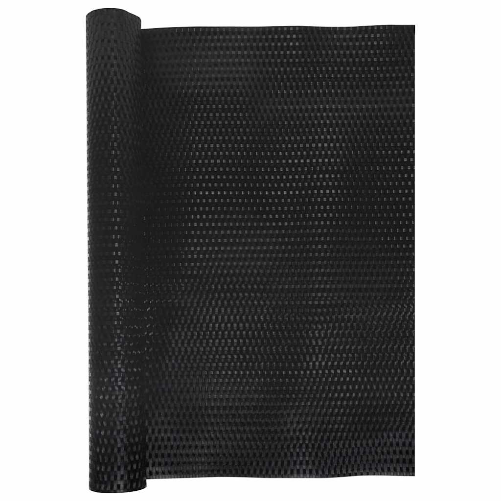 Balcony Screen 500x100 cm Poly Rattan Black