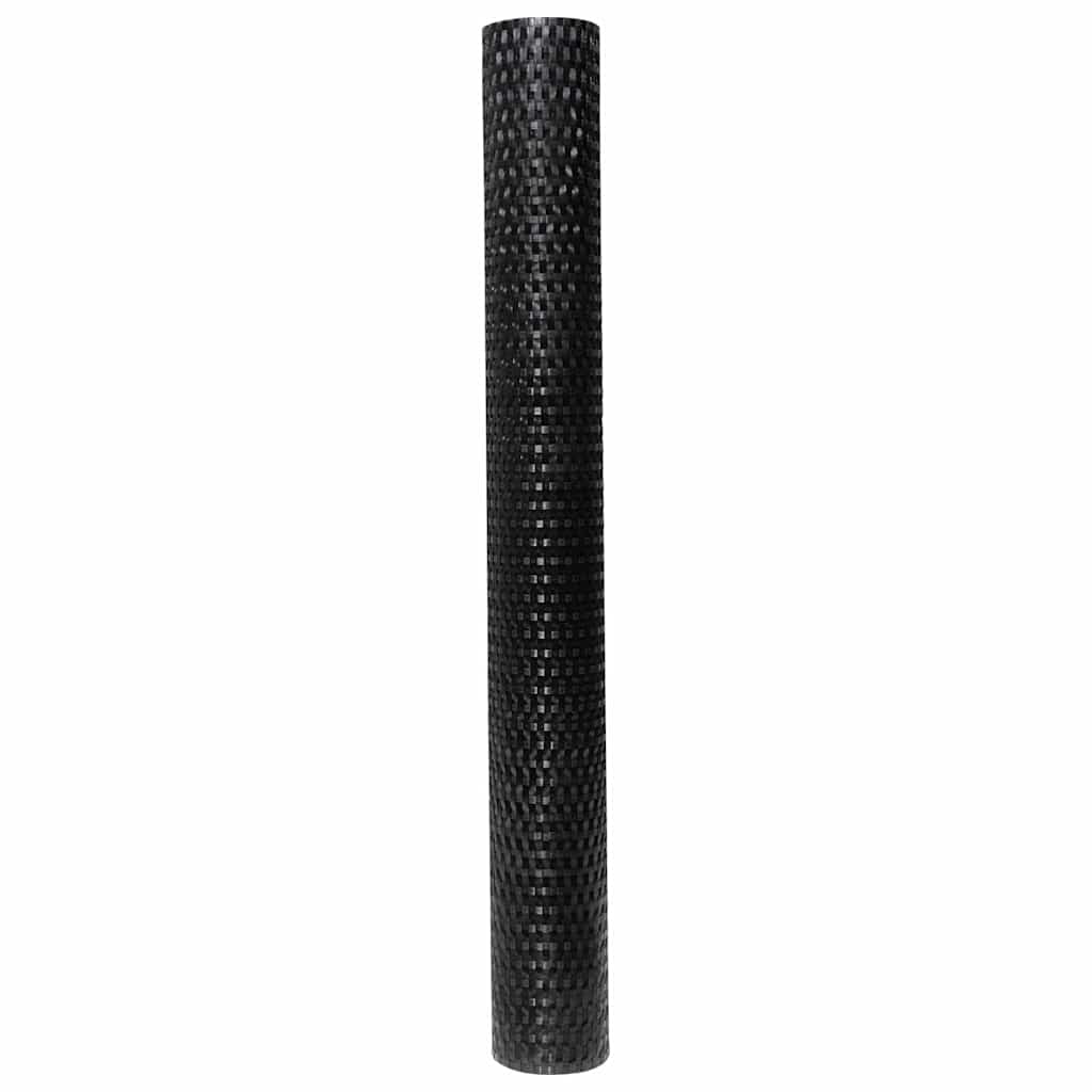 Balcony Screen 500x100 cm Poly Rattan Black