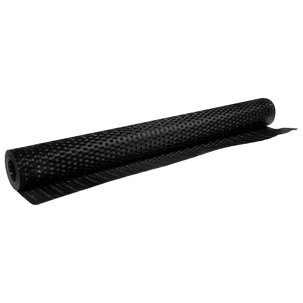 Balcony Screen 500x100 cm Poly Rattan Black