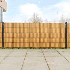 vidaXL Balcony Screens 10 pcs Light Brown 255x19 cm Poly Rattan 1