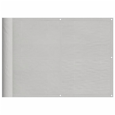 Balcony Screen Light Grey 75x1000 cm 100% Polyester Oxford