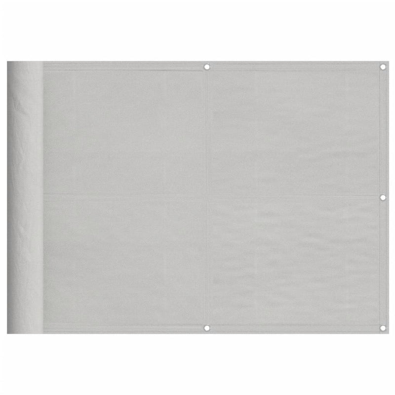 Balcony Screen Light Grey 75x1000 cm 100% Polyester Oxford