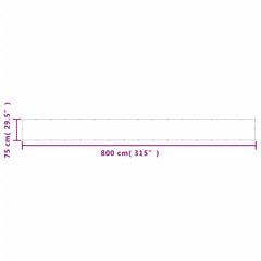 vidaXL Balcony Screen Sand 75x800 cm 100% Polyester Oxford 6