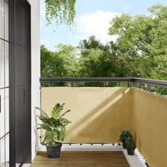 vidaXL Balcony Screen Sand 90x800 cm 100% Polyester Oxford 1