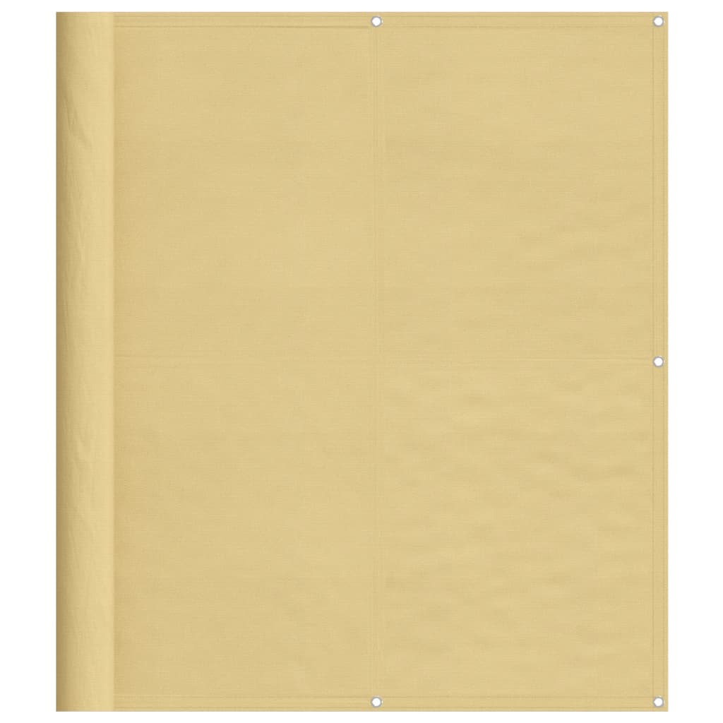 vidaXL Balcony Screen Sand 120x800 cm 100% Polyester Oxford 2