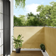 vidaXL Balcony Screen Sand 120x800 cm 100% Polyester Oxford 1