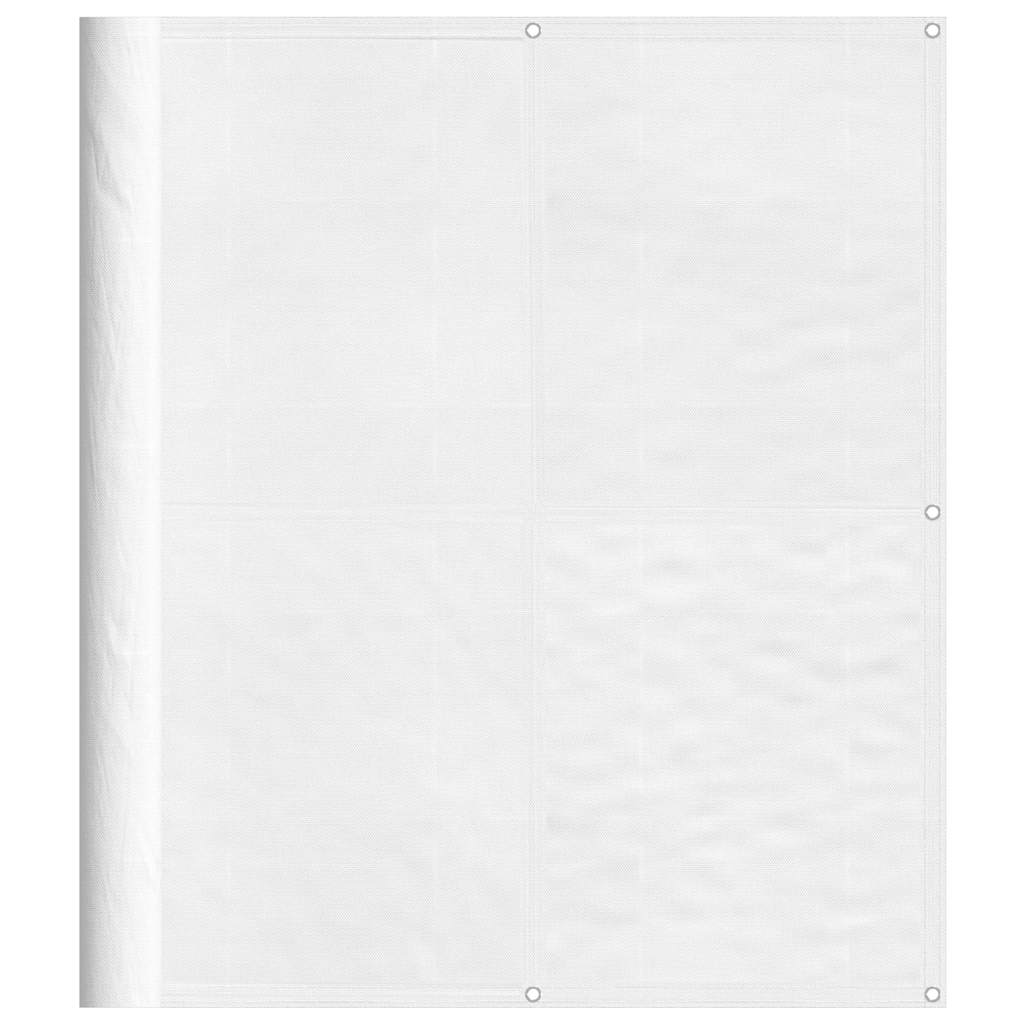 vidaXL Balcony Screen White 120x700 cm 100% Polyester Oxford 2