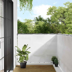 vidaXL Balcony Screen White 120x800 cm 100% Polyester Oxford 1