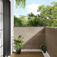 vidaXL Balcony Screen Taupe 120x700 cm 100% Polyester Oxford 1