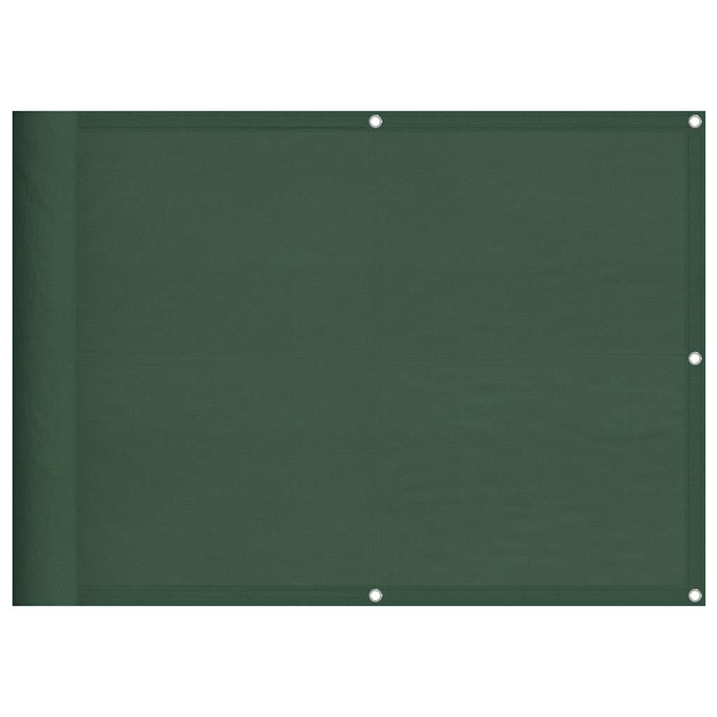 vidaXL Balcony Screen Dark Green 75x800 cm 100% Polyester Oxford 2