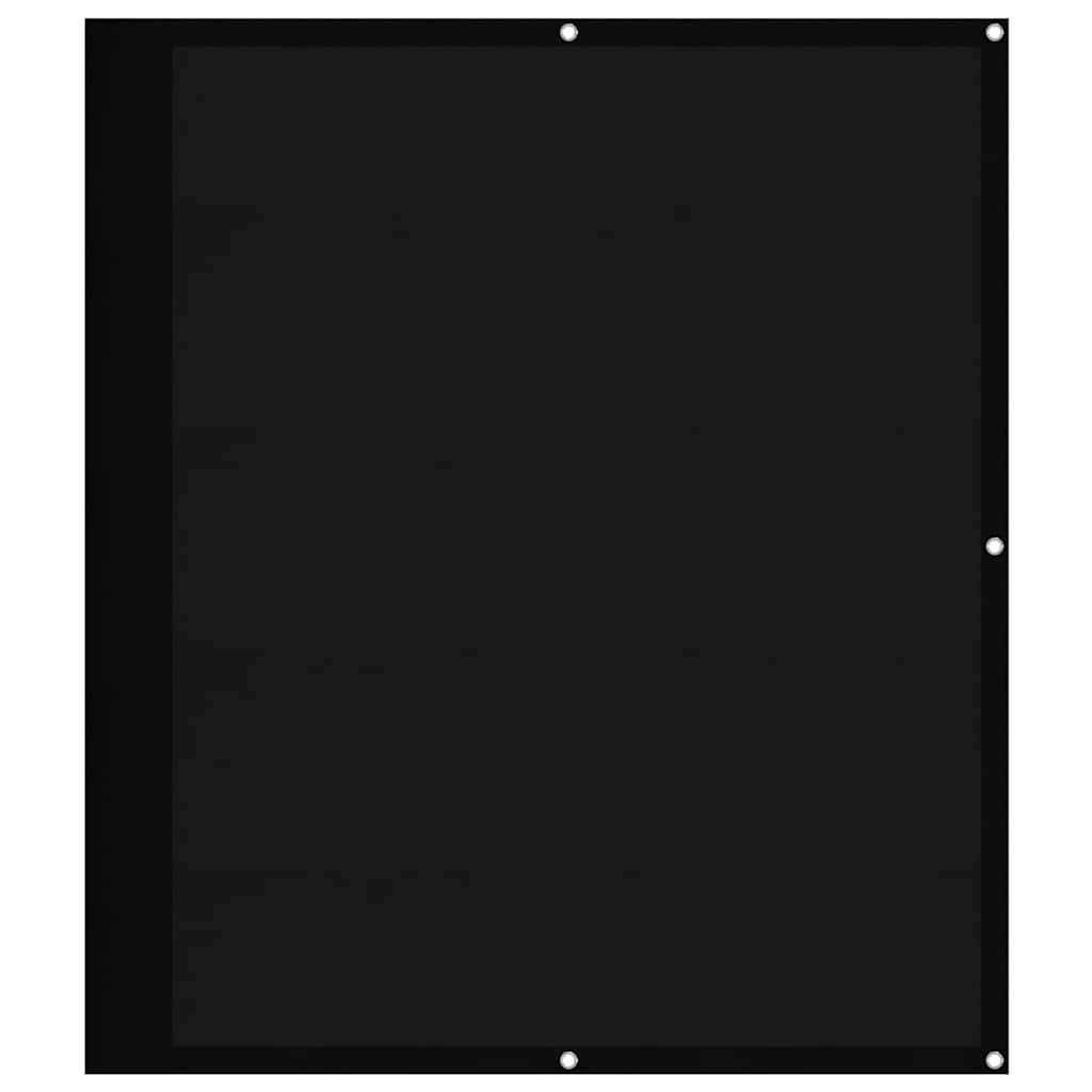 vidaXL Balcony Screen Black 120x800 cm 100% Polyester Oxford 2