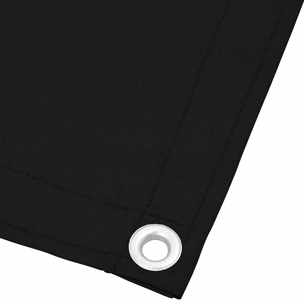 vidaXL Balcony Screen Black 120x800 cm 100% Polyester Oxford 4