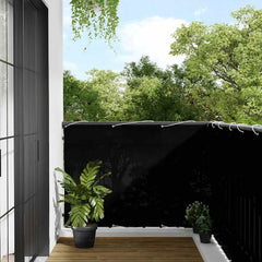 vidaXL Balcony Screen Black 120x800 cm 100% Polyester Oxford 1