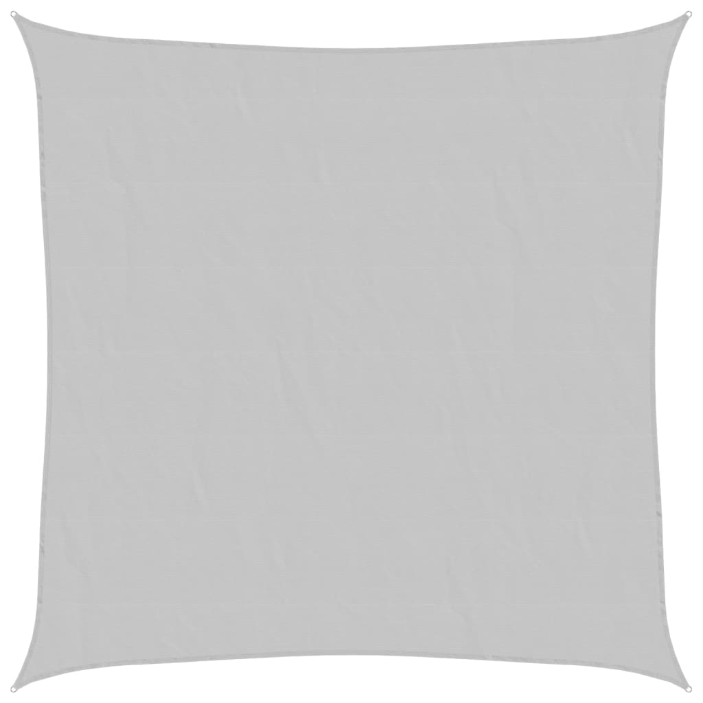 vidaXL Sun Shade Sail Light Grey 2.5x2.5 m 100% Polyester Oxford 2