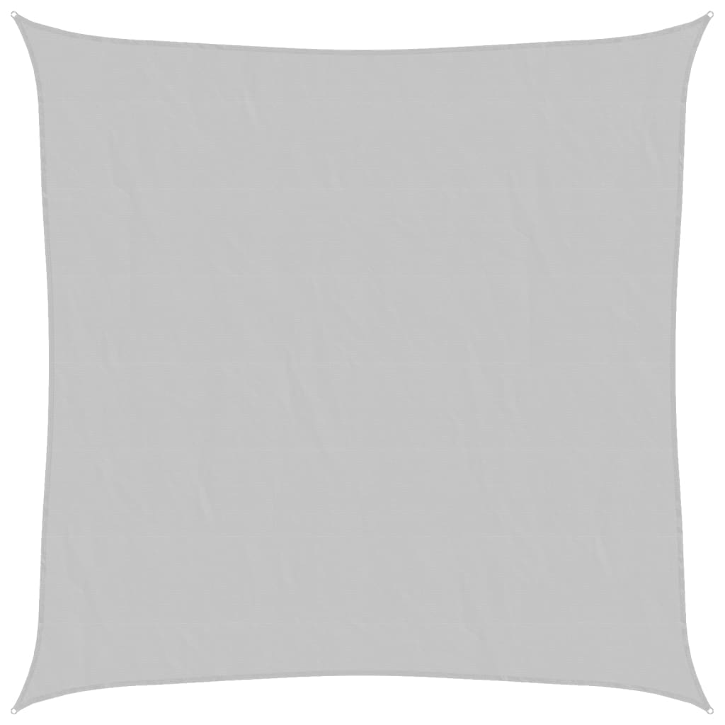 vidaXL Sun Shade Sail Light Grey 3x3 m 100% Polyester Oxford 2