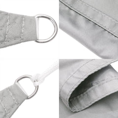 vidaXL Sun Shade Sail Light Grey 7x7 m 100% Polyester Oxford 6