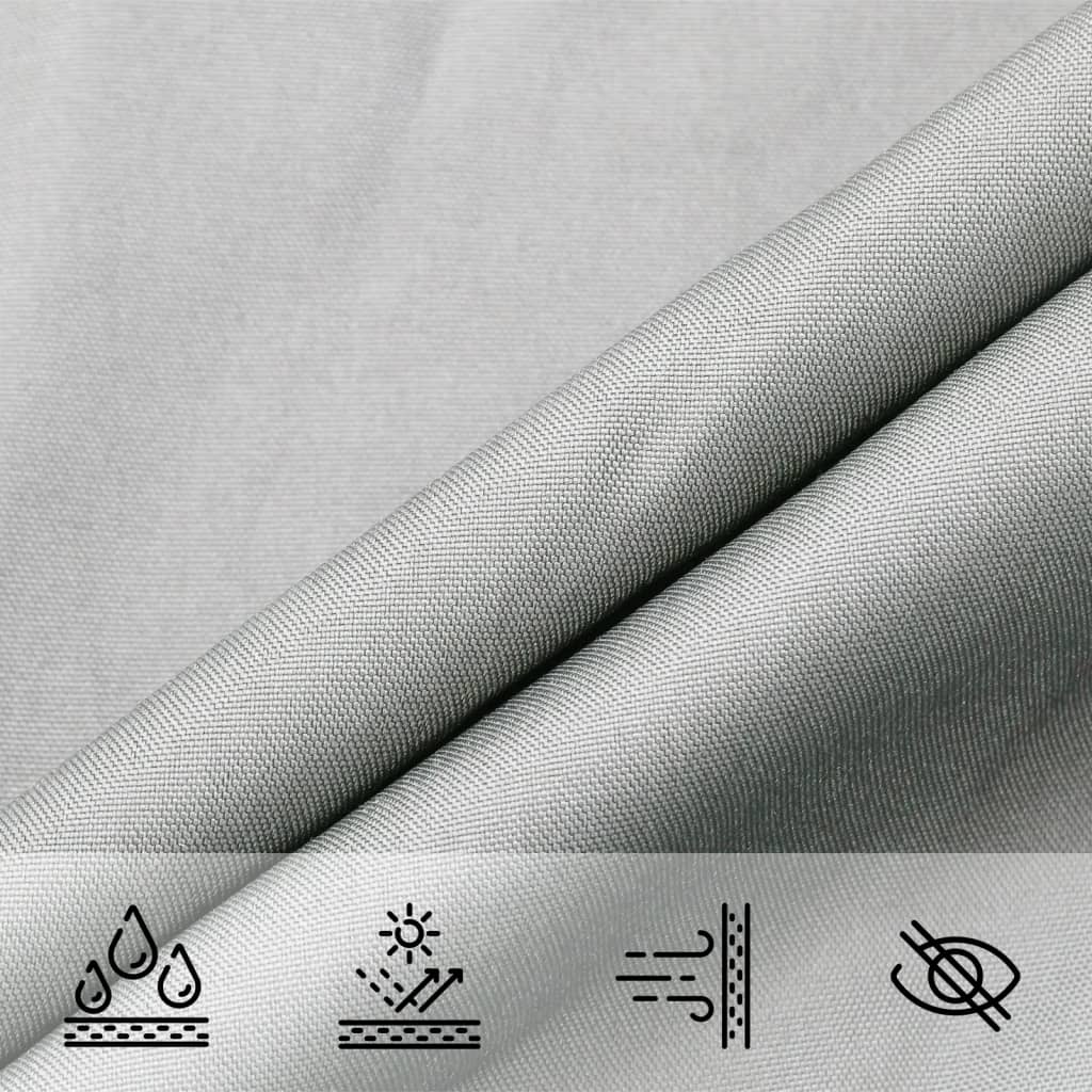 vidaXL Sun Shade Sail Light Grey 4.5x4.5x4.5 m 100% Polyester Oxford 6