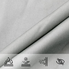 vidaXL Sun Shade Sail Light Grey 4.5x4.5x4.5 m 100% Polyester Oxford 6