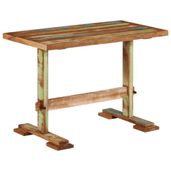 vidaXL Dining Table 110x55x78 cm Solid Wood Reclaimed 3