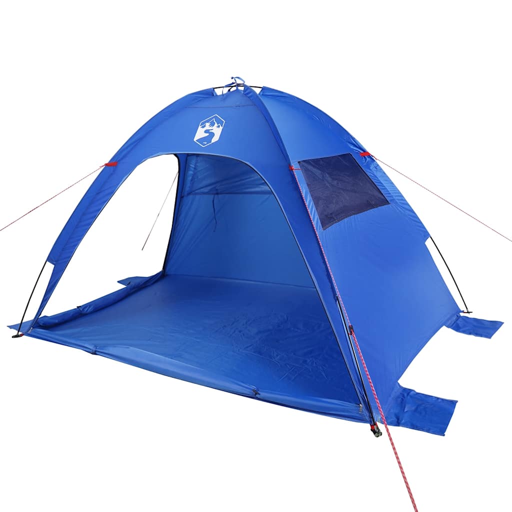 vidaXL Beach Tent Azure Blue Waterproof 4