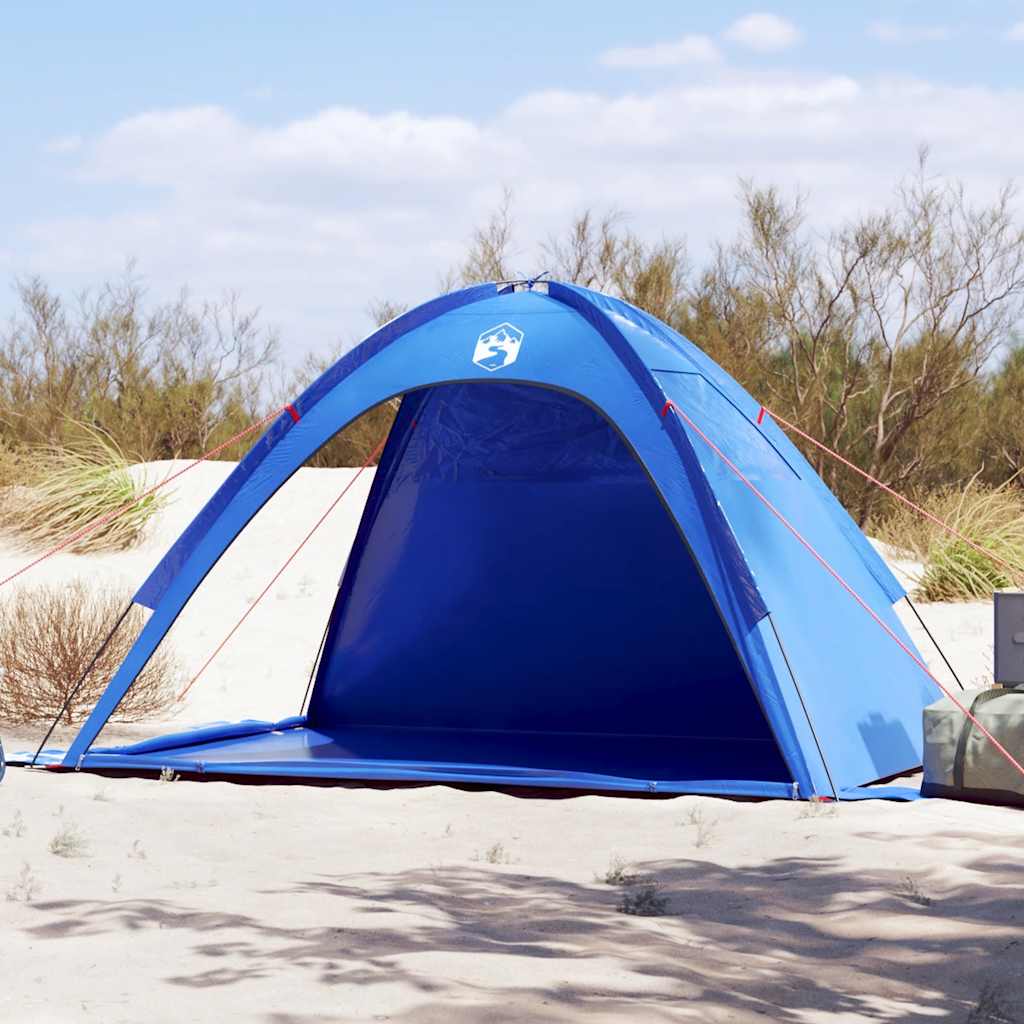 vidaXL Beach Tent Azure Blue Waterproof 1