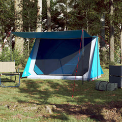 vidaXL Camping Tent 2-Person Blue Waterproof 3