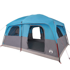 Family Tent Cabin Waterproof Blue 8-person