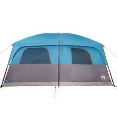 Family Tent Cabin Waterproof Blue 8-person