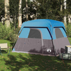 Family Tent Cabin Waterproof Blue 4-person