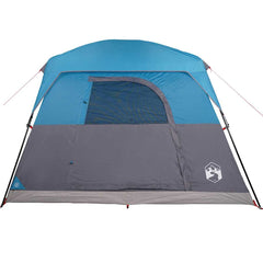 Family Tent Cabin Waterproof Blue 4-person