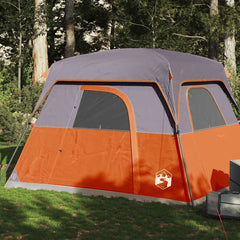 Family Tent Cabin Waterproof Orange 4-person