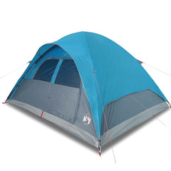 Family Tent Dome 6-Person Waterproof Width 334 cm Blue