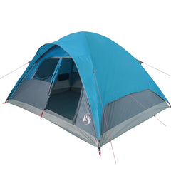 Family Tent Dome 6-Person Waterproof Width 334 cm Blue