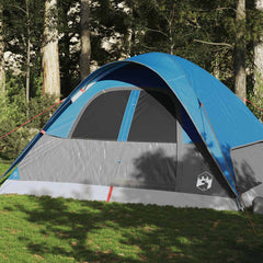 Family Tent Dome 6-Person Waterproof Width 334 cm Blue