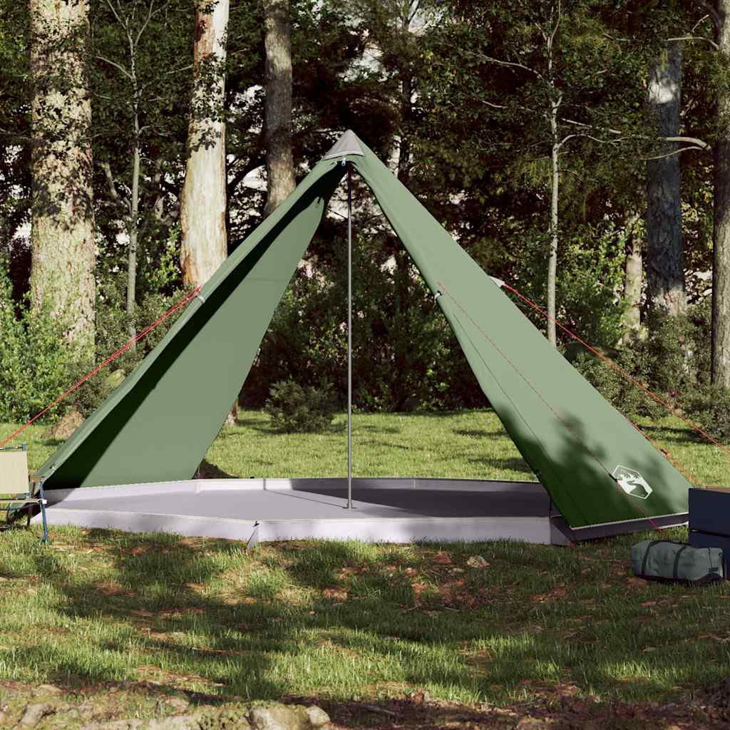 Family Tent Tipi 8-Person Waterproof Green