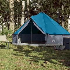 Family Tent Tipi Waterproof Blue 6-Person