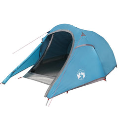 vidaXL Camping Tent Tunnel 2-Person Blue Waterproof 2