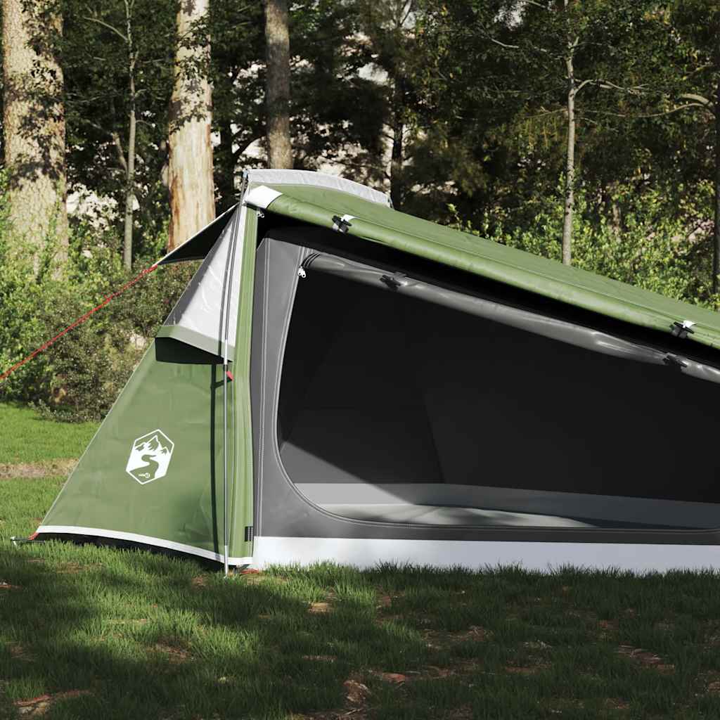 vidaXL Camping Tent Tunnel 2-Person Green Waterproof 1